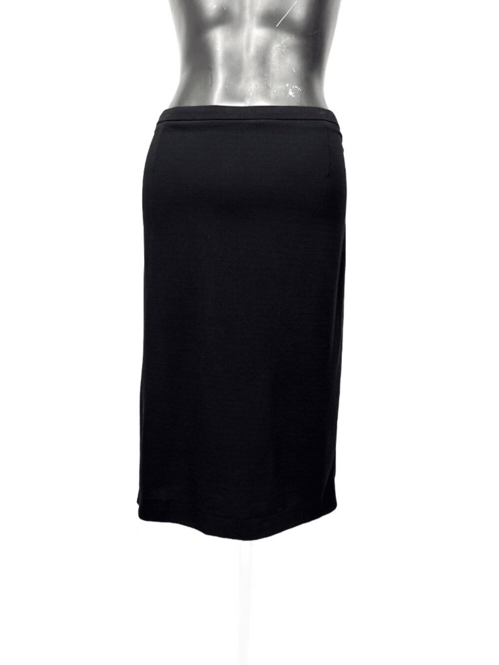 ESCADA‎ Pencil Stretch Minimalist Straight Black Midi Skirt Size 14